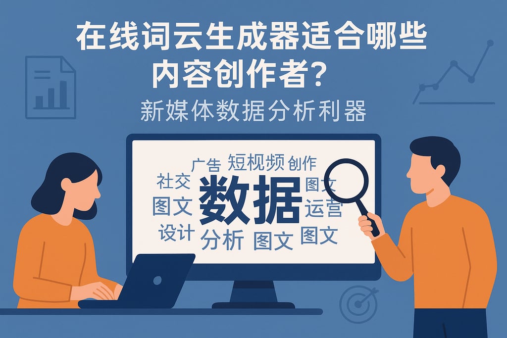 在线词云生成器适合哪些内容创作者？新媒体数据分析利器