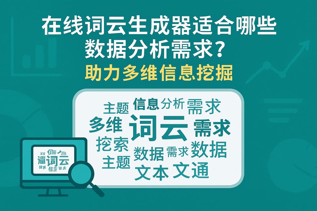 在线词云生成器适合哪些数据分析需求？助力多维信息挖掘