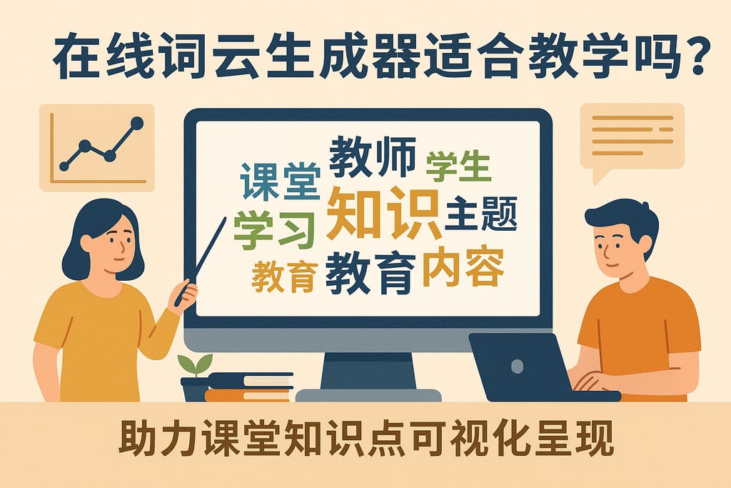 在线词云生成器适合教学吗？助力课堂知识点可视化呈现