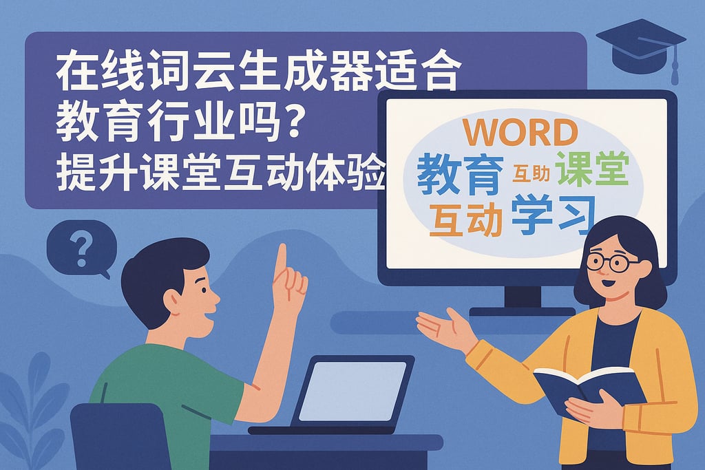 在线词云生成器适合教育行业吗？提升课堂互动体验