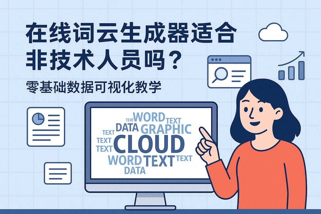 在线词云生成器适合非技术人员吗？零基础数据可视化教学