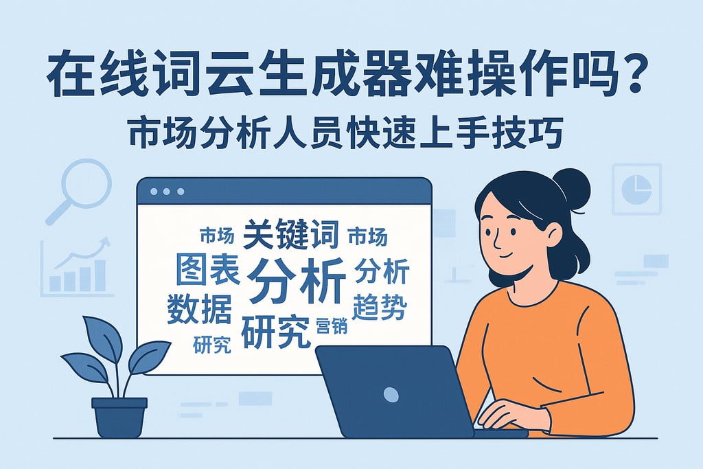 在线词云生成器难操作吗？市场分析人员快速上手技巧