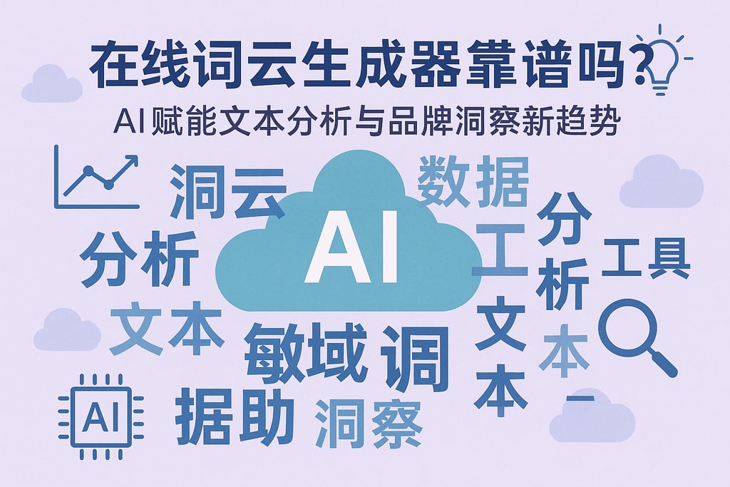 在线词云生成器靠谱吗？AI赋能文本分析与品牌洞察新趋势