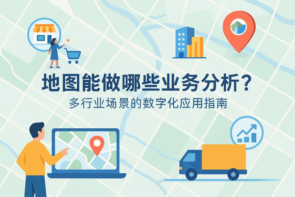 地图能做哪些业务分析？多行业场景的数字化应用指南
