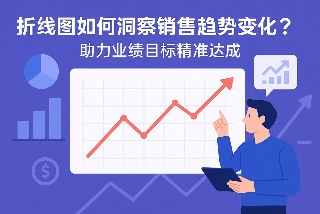 折线图如何洞察销售趋势变化？助力业绩目标精准达成