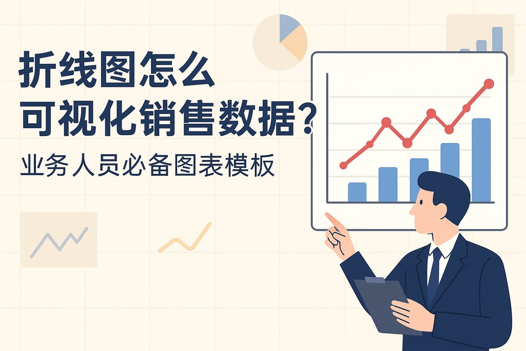 折线图怎么可视化销售数据？业务人员必备图表模板