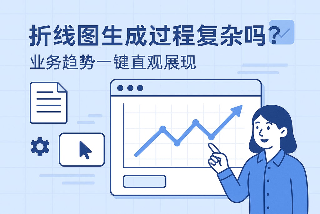 折线图生成过程复杂吗？业务趋势一键直观展现