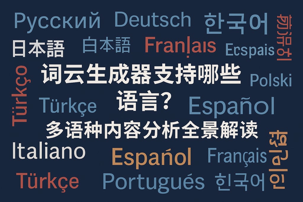 词云生成器支持哪些语言？多语种内容分析全景解读