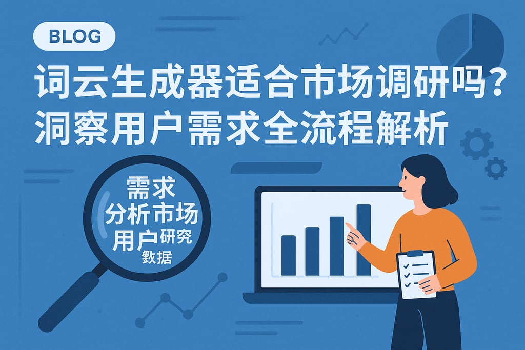 词云生成器适合市场调研吗？洞察用户需求全流程解析