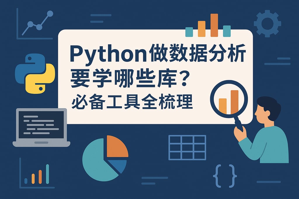 Python做数据分析要学哪些库？必备工具全梳理