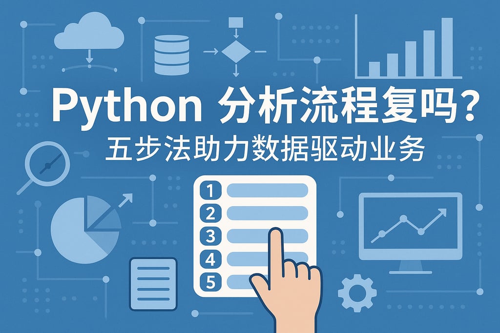 Python分析流程复杂吗？五步法助力数据驱动业务
