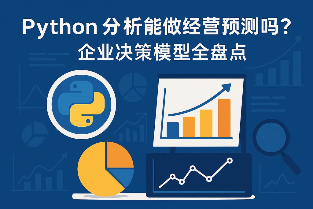 Python分析能做经营预测吗？企业决策模型全盘点