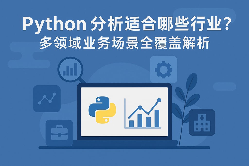 Python分析适合哪些行业？多领域业务场景全覆盖解析