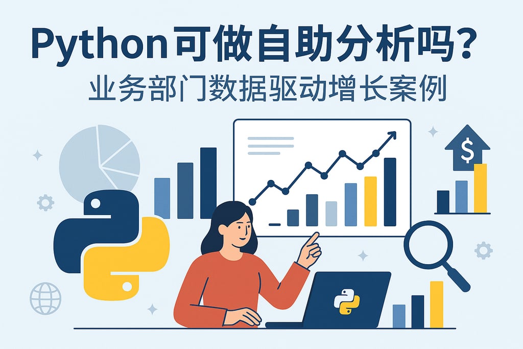 Python可做自助分析吗？业务部门数据驱动增长案例