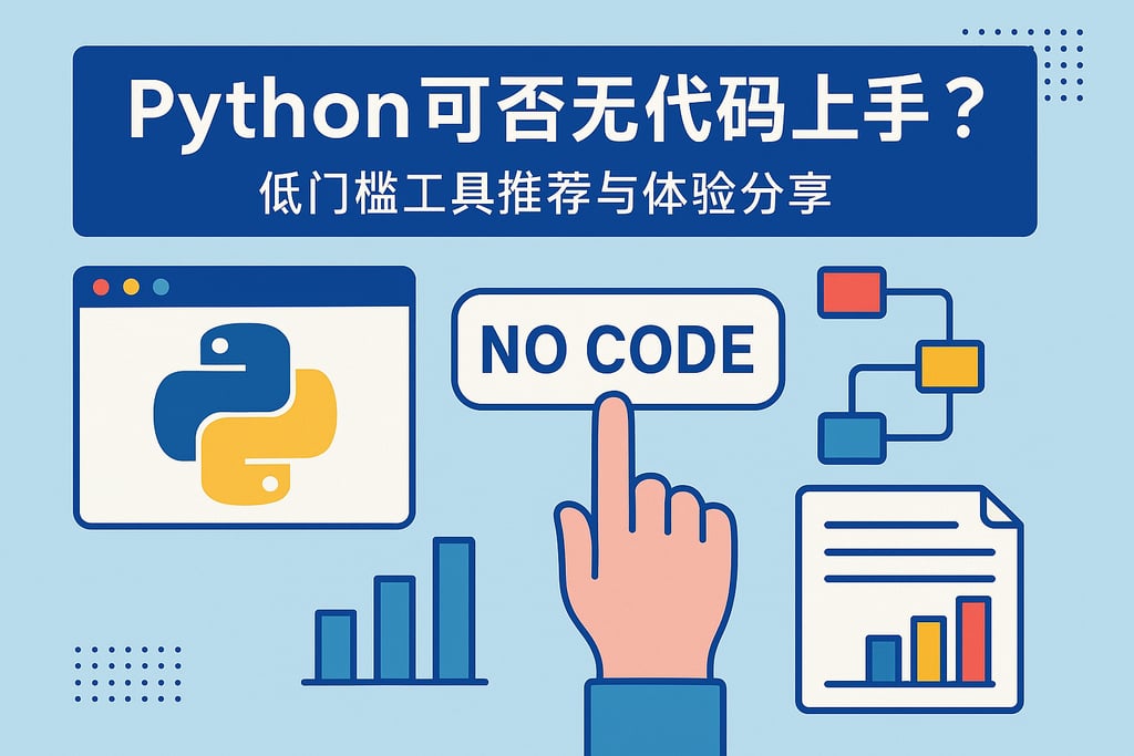 Python可否无代码上手？低门槛工具推荐与体验分享