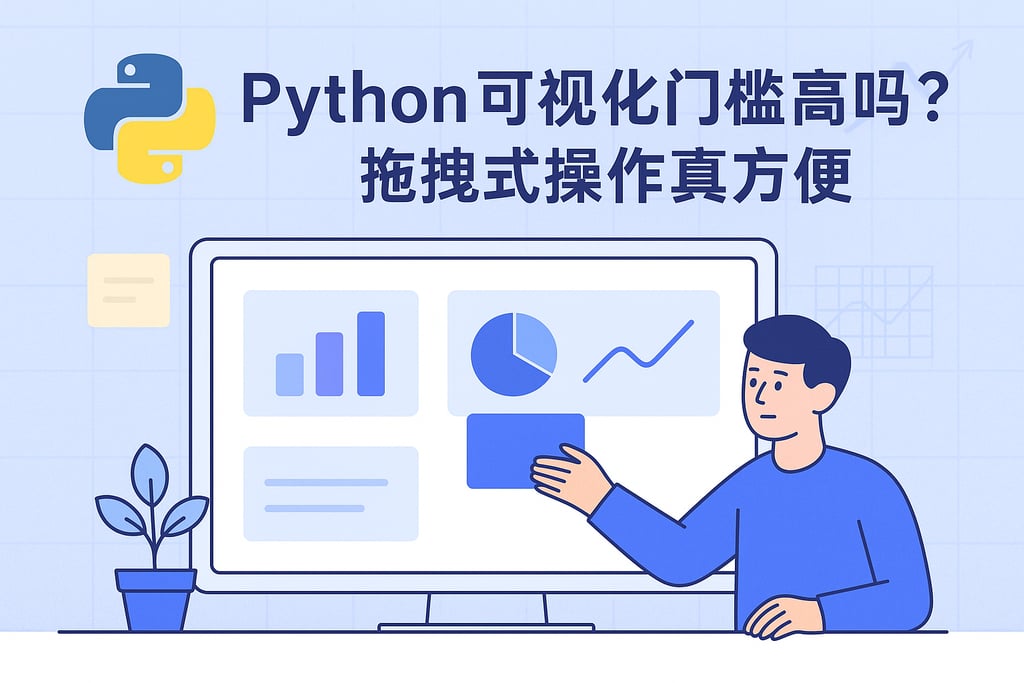 Python可视化门槛高吗？拖拽式操作真方便