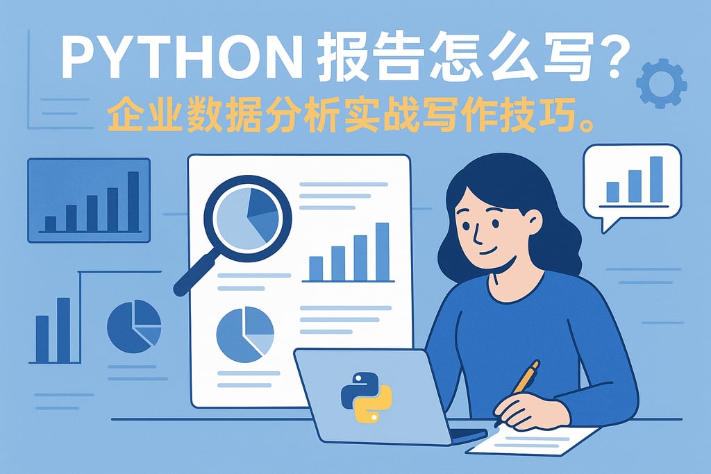 Python报告怎么写？企业数据分析实战写作技巧。