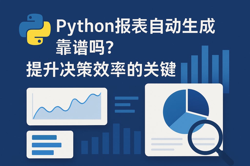 Python报表自动生成靠谱吗？提升决策效率的关键