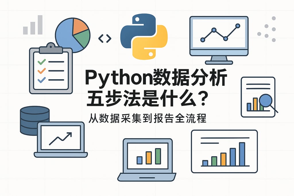 Python数据分析五步法是什么？从数据采集到报告全流程