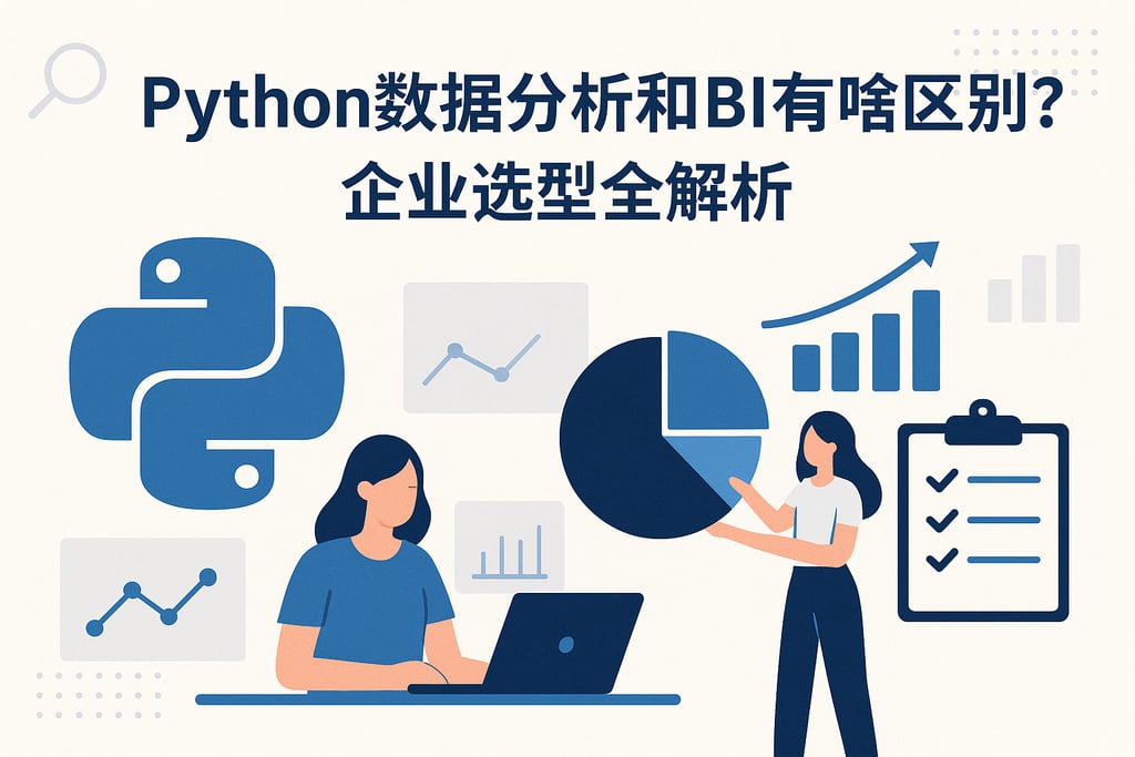 Python数据分析和BI有啥区别？企业选型全解析。