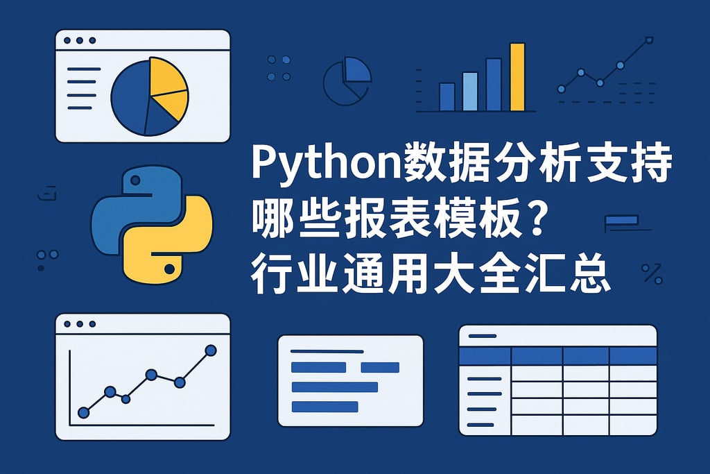 Python数据分析支持哪些报表模板？行业通用大全汇总
