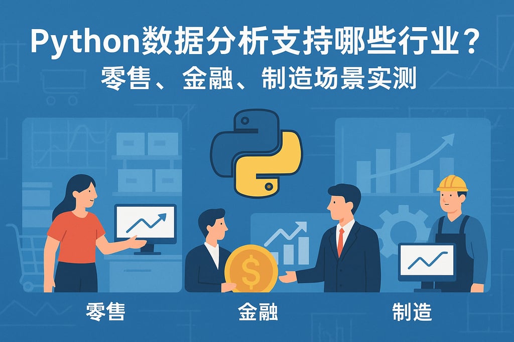 Python数据分析支持哪些行业？零售、金融、制造场景实测