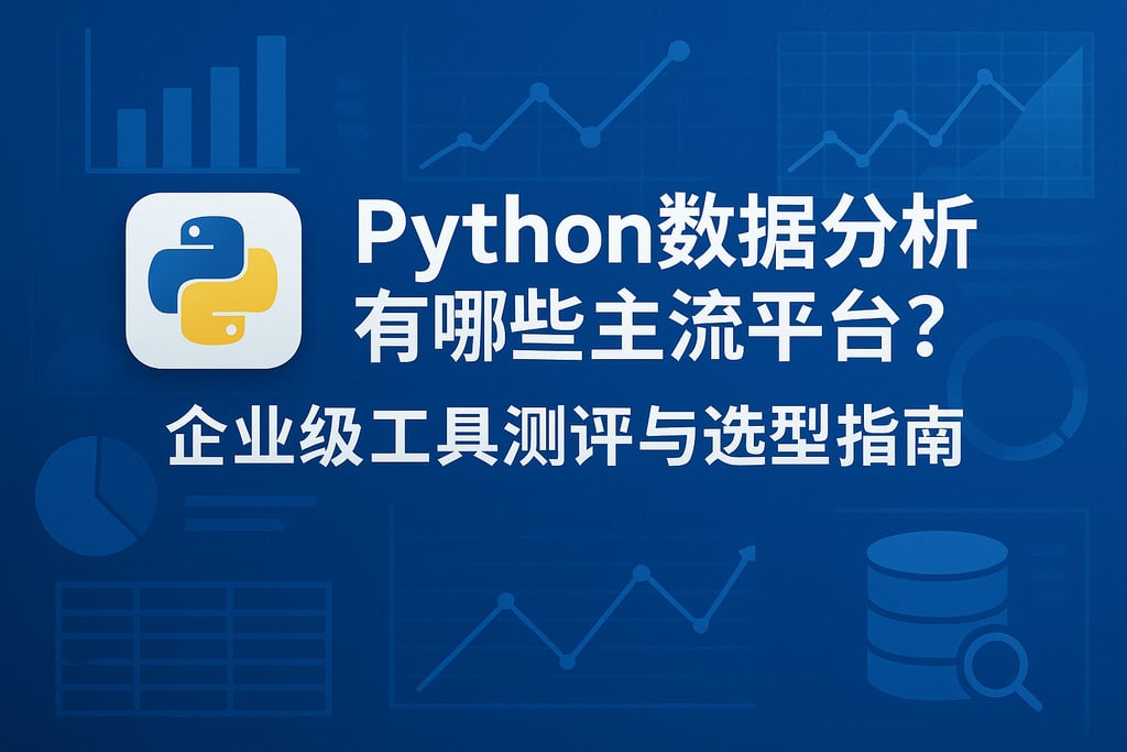 Python数据分析有哪些主流平台？企业级工具测评与选型指南