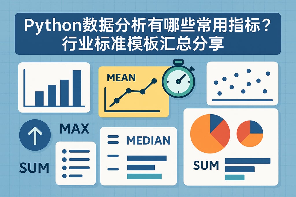 Python数据分析有哪些常用指标？行业标准模板汇总分享