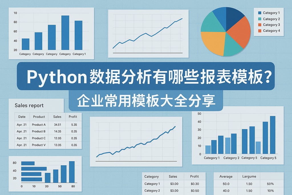 Python数据分析有哪些报表模板？企业常用模板大全分享
