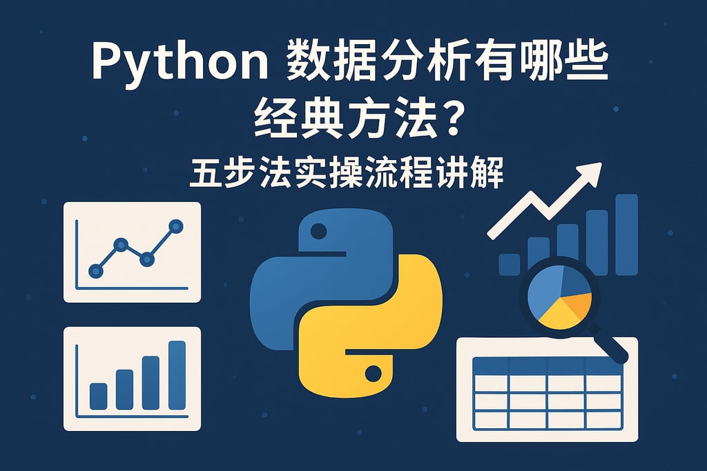 Python数据分析有哪些经典方法？五步法实操流程讲解