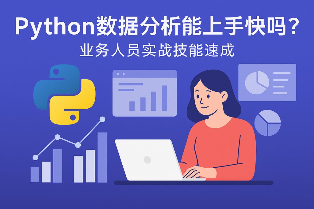 Python数据分析能上手快吗？业务人员实战技能速成