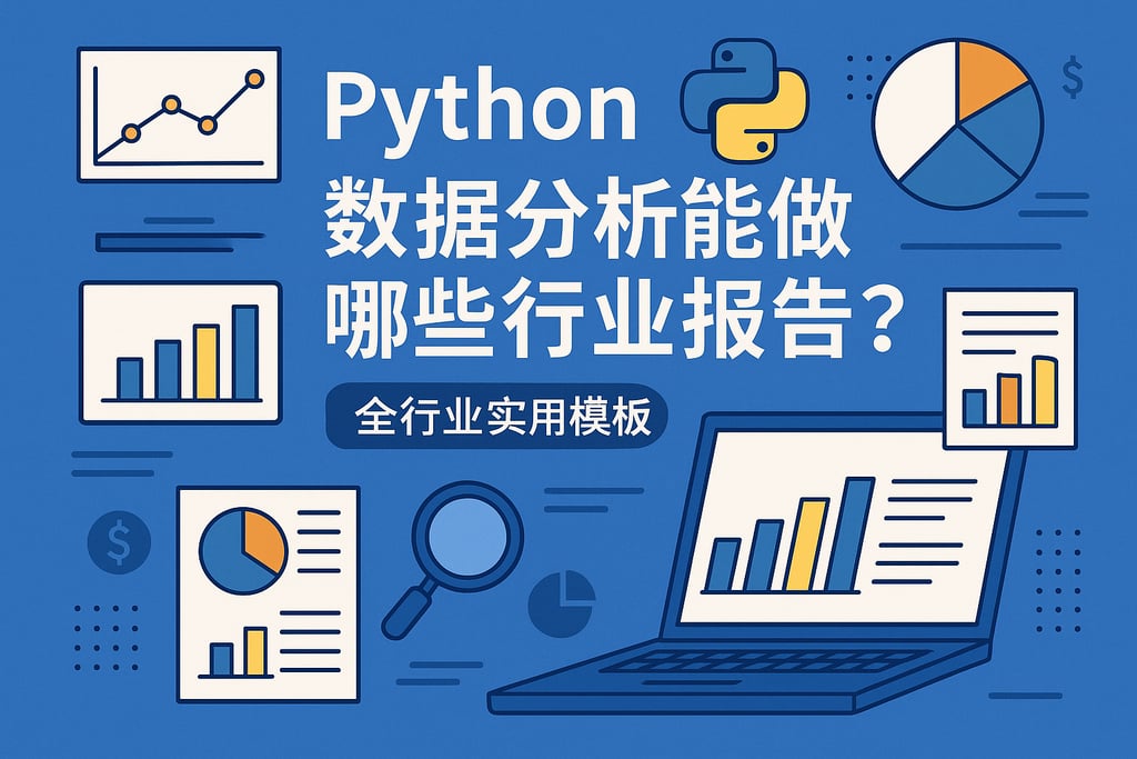 Python数据分析能做哪些行业报告？全行业实用模板