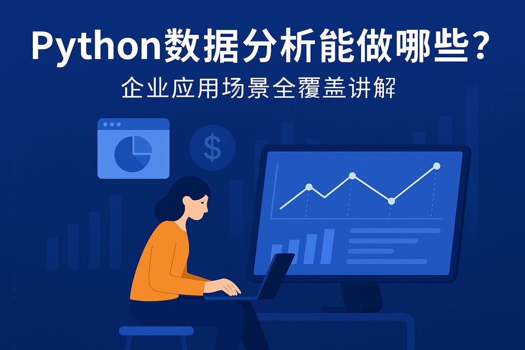 Python数据分析能做哪些？企业应用场景全覆盖讲解