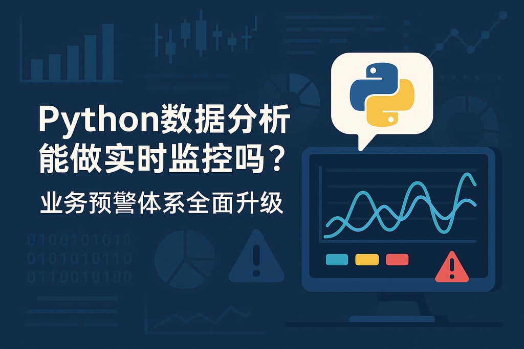 Python数据分析能做实时监控吗？业务预警体系全面升级