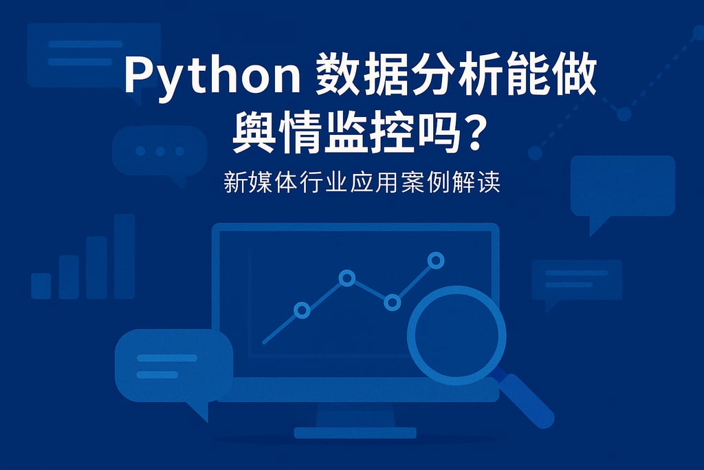Python数据分析能做舆情监控吗？新媒体行业应用案例解读