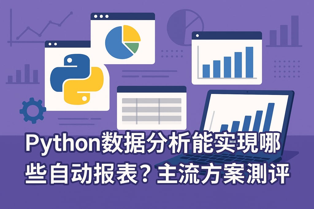 Python数据分析能实现哪些自动报表？主流方案测评