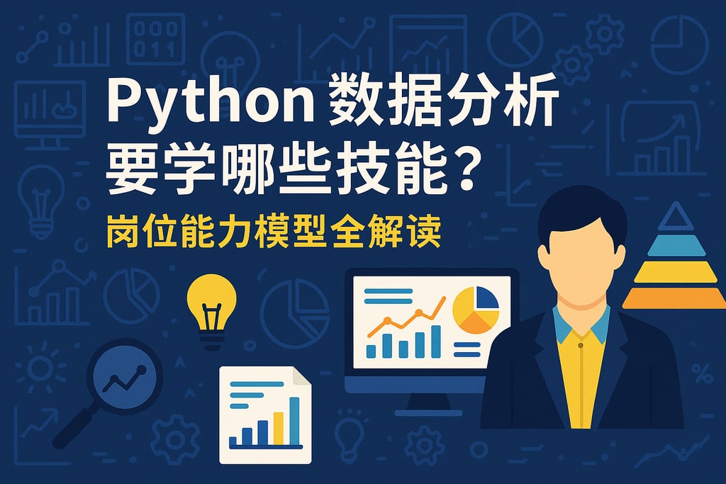 Python数据分析要学哪些技能？岗位能力模型全解读