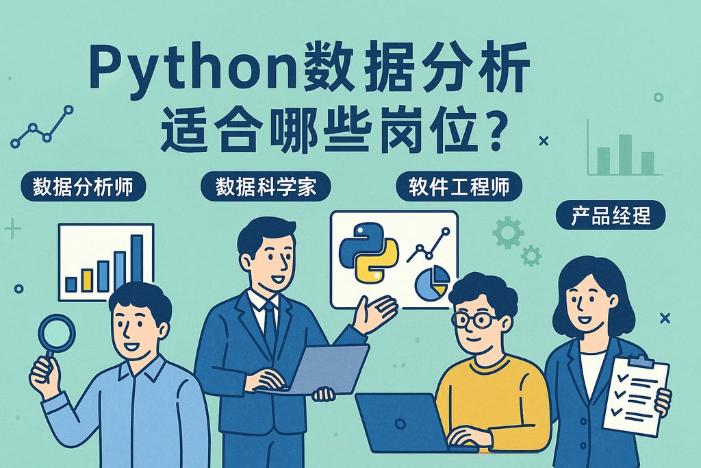 Python数据分析适合哪些岗位？使用者角色全覆盖解析