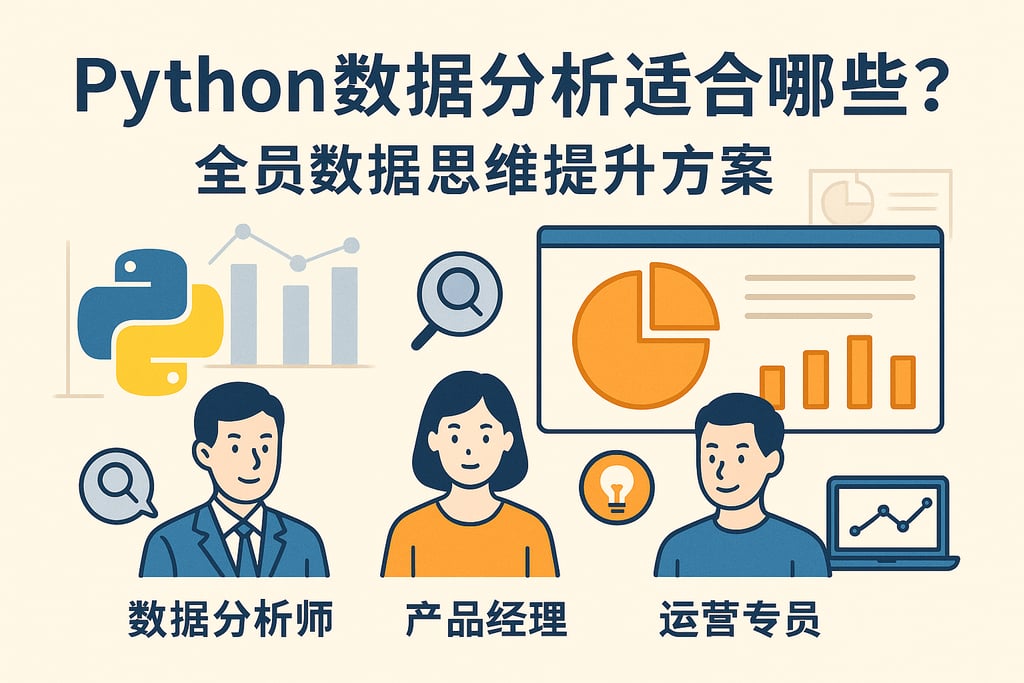 Python数据分析适合哪些岗位？全员数据思维提升方案