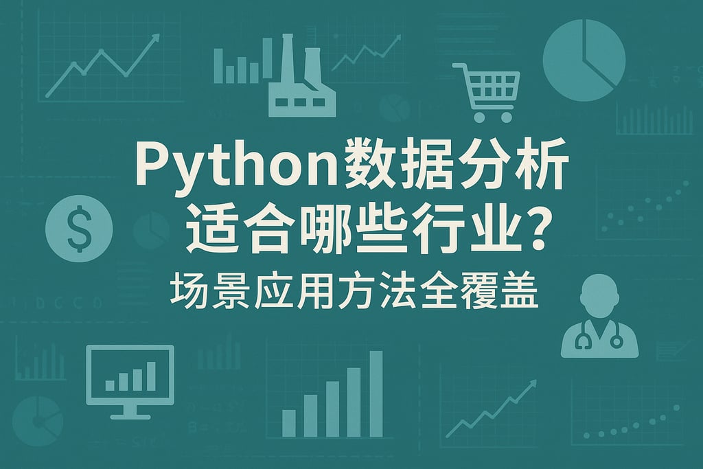 Python数据分析适合哪些行业？场景应用方法全覆盖