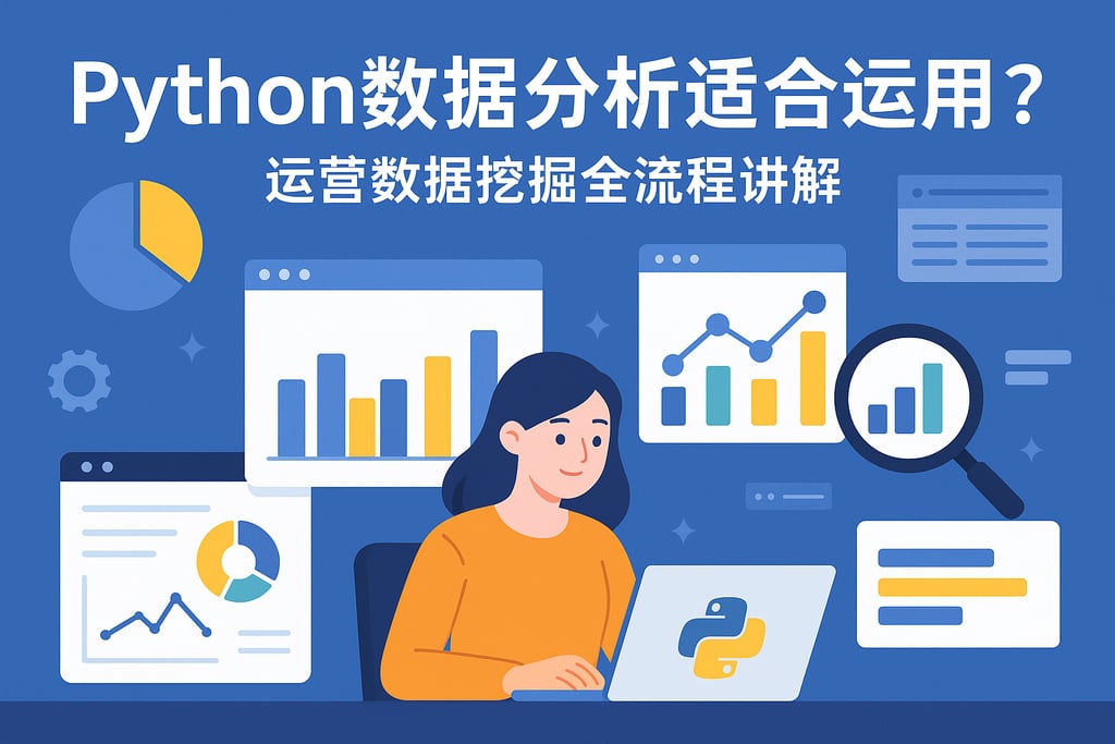 Python数据分析适合运营吗？运营数据挖掘全流程讲解