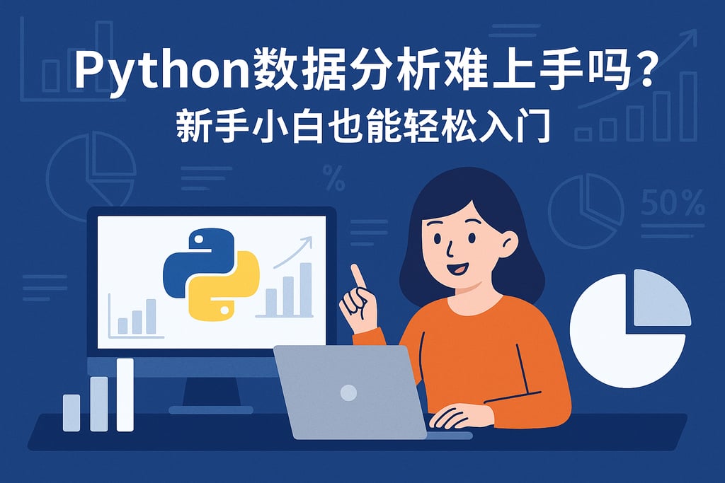 Python数据分析难上手吗？新手小白也能轻松入门。