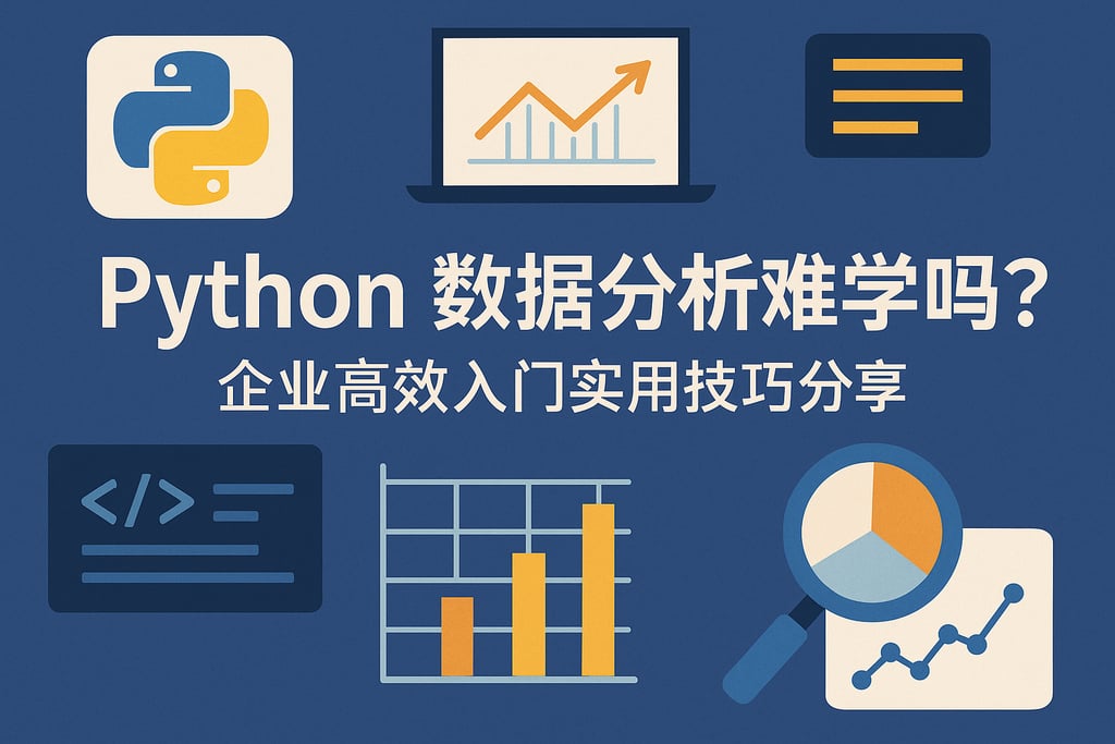 Python数据分析难学吗？企业高效入门实用技巧分享