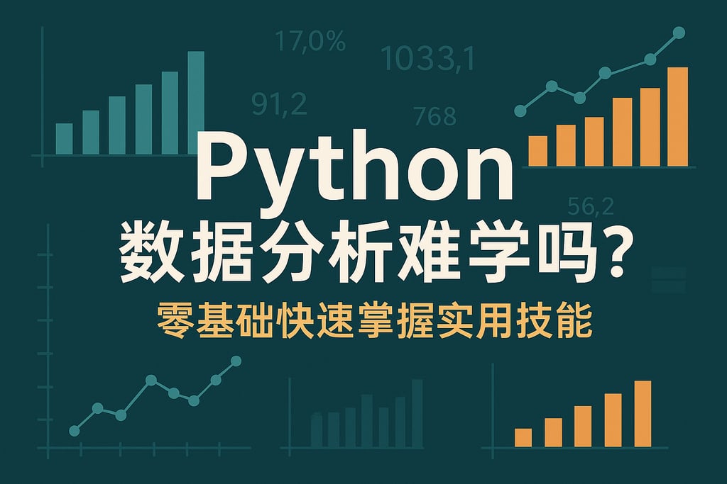 Python数据分析难学吗？零基础快速掌握实用技能