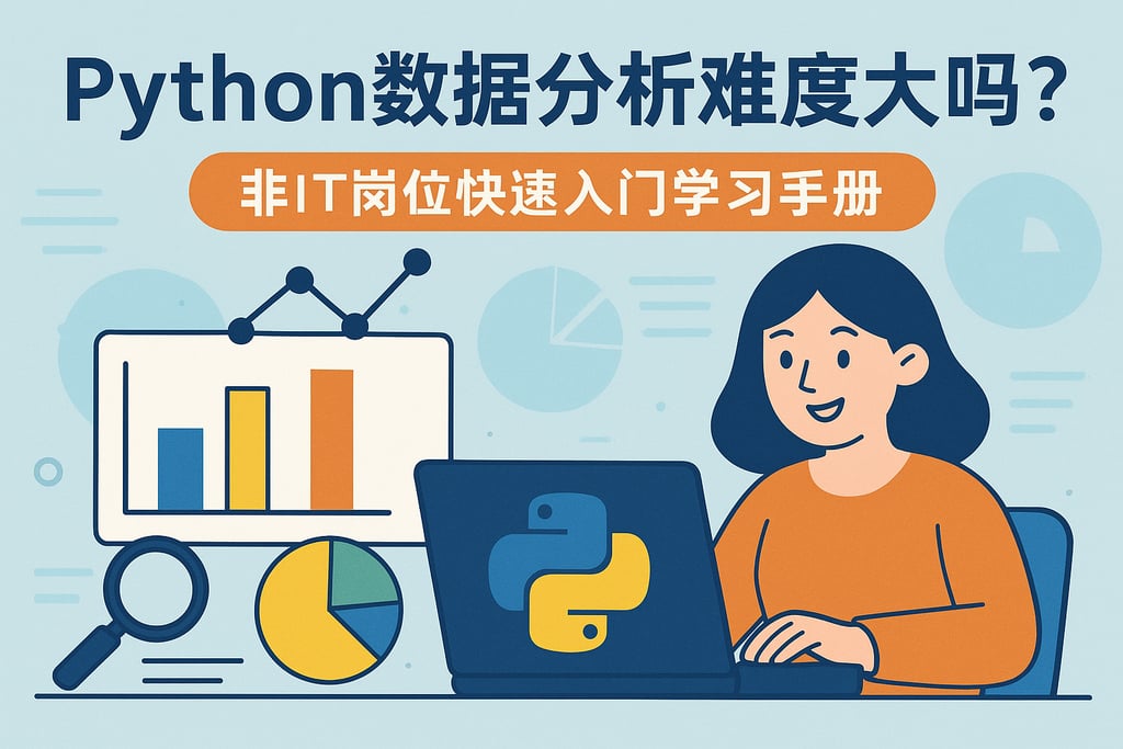 Python数据分析难度大吗？非IT岗位快速入门学习手册