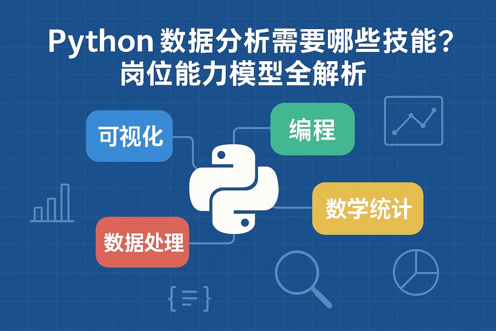 Python数据分析需要哪些技能？岗位能力模型全解析