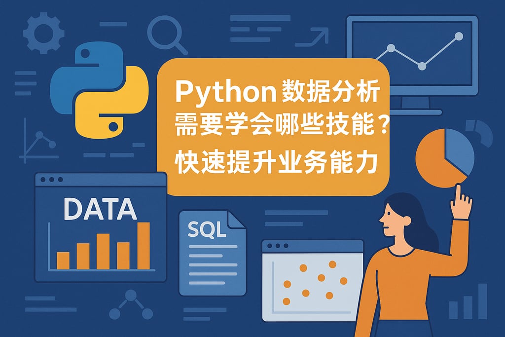 Python数据分析需要学会哪些技能？快速提升业务能力