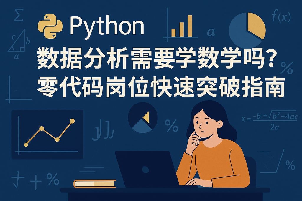 Python数据分析需要学数学吗？零代码岗位快速突破指南
