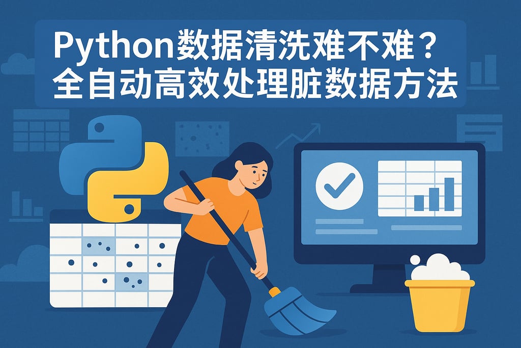 Python数据清洗难不难？全自动高效处理脏数据方法