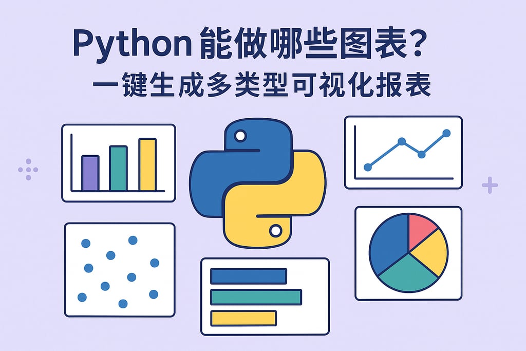 Python能做哪些图表？一键生成多类型可视化报表